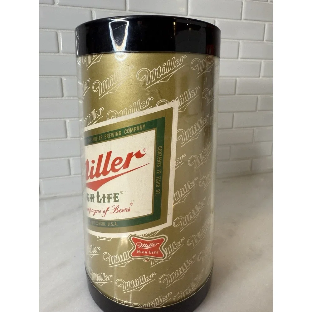 Vintage Miller High‎ Life Beer Plastic Thermo-Serv Stein Mug Champagne Of Beers